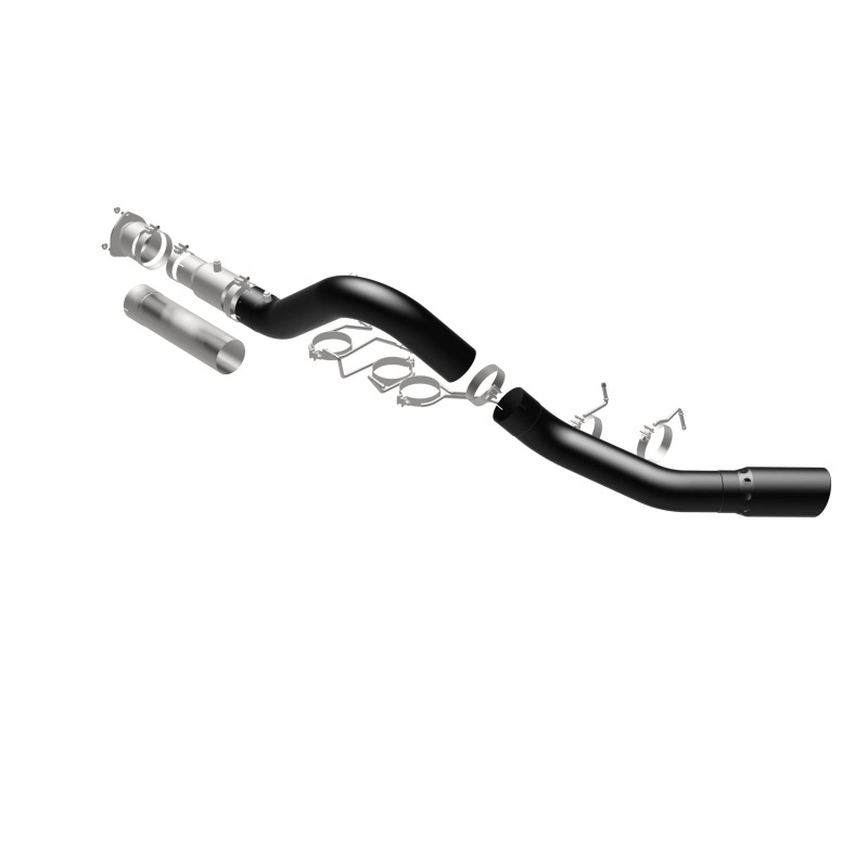GMC Sierra 3500HD Performance Exhaust - Single Passenger Side Rear Exit - Magnaflow - Black DPF Series - Black - `21-`27