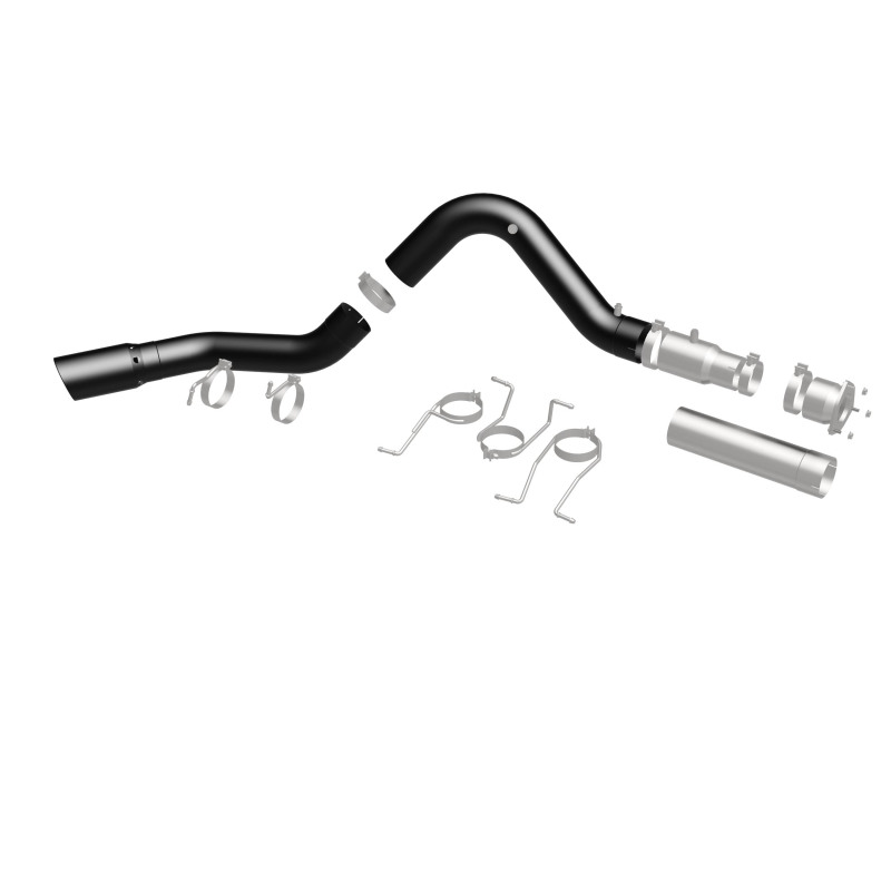 GMC Sierra 3500HD Performance Exhaust - Single Passenger Side Rear Exit - Magnaflow - Black DPF Series - Black - `21-`27
