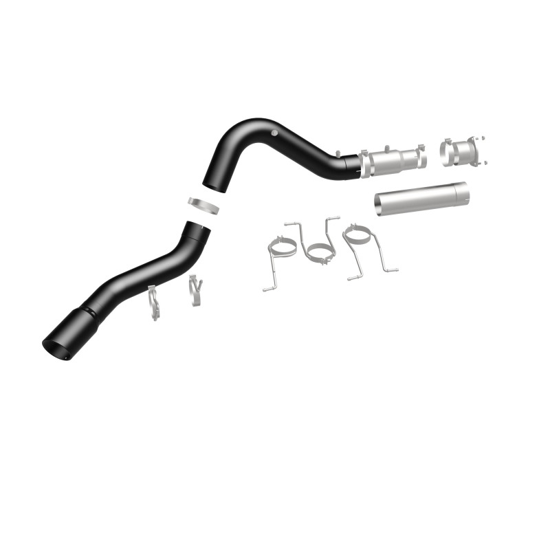 GMC Sierra 3500HD Performance Exhaust - Single Passenger Side Rear Exit - Magnaflow - Black DPF Series - Black - `21-`27