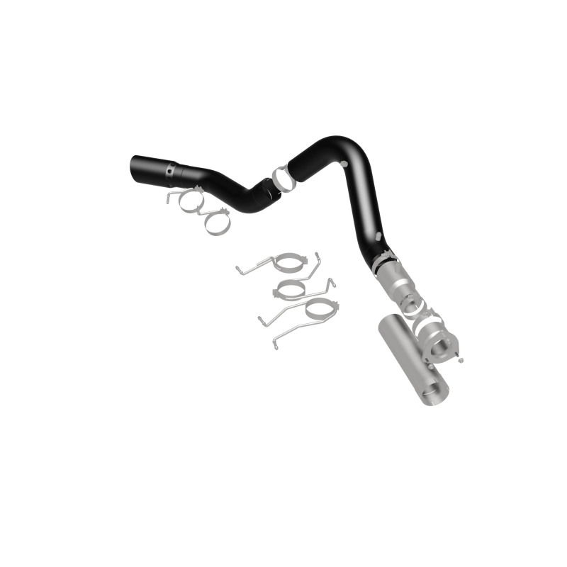 GMC Sierra 3500HD Performance Exhaust - Single Passenger Side Rear Exit - Magnaflow - Black DPF Series - Black - `21-`27