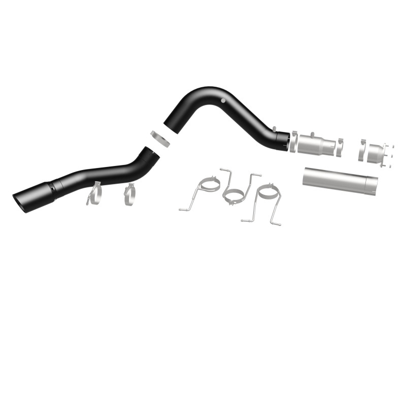 GMC Sierra 3500HD Performance Exhaust - Single Passenger Side Rear Exit - Magnaflow - Black DPF Series - Black - `21-`27