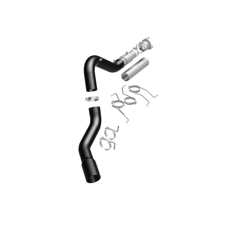 GMC Sierra 3500HD Performance Exhaust - Single Passenger Side Rear Exit - Magnaflow - Black DPF Series - Black - `21-`27