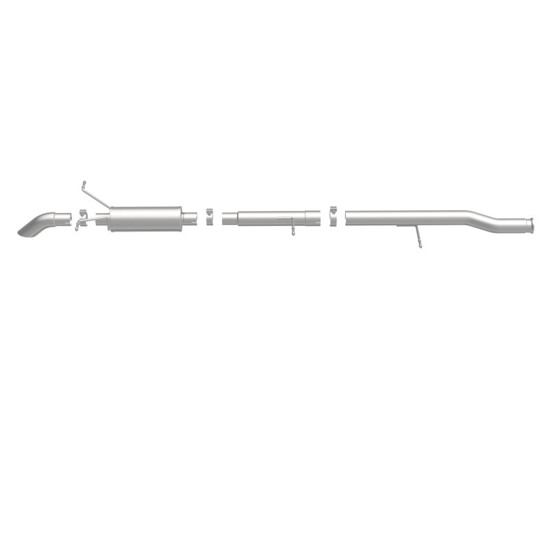 Chevrolet Silverado Performance Exhaust - Rear - Magnaflow - Off Road Pro Cat-Back, Single Wall Turndown Cut Edge Tips - Satin - `09-`10