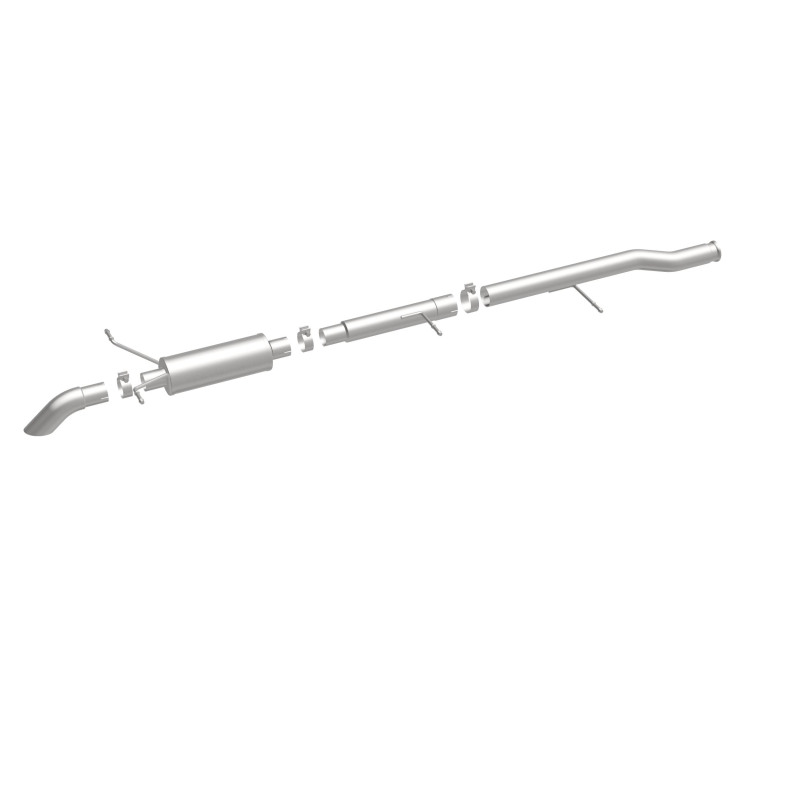 Chevrolet Silverado Performance Exhaust - Rear - Magnaflow - Off Road Pro Cat-Back, Single Wall Turndown Cut Edge Tips - Satin - `09-`10