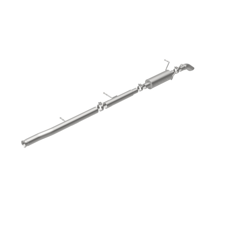 Chevrolet Silverado Performance Exhaust - Rear - Magnaflow - Off Road Pro Cat-Back, Single Wall Turndown Cut Edge Tips - Satin - `09-`10