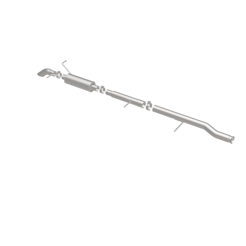 Chevrolet Silverado Performance Exhaust - Rear - Magnaflow - Off Road Pro Cat-Back, Single Wall Turndown Cut Edge Tips - Satin - `09-`10