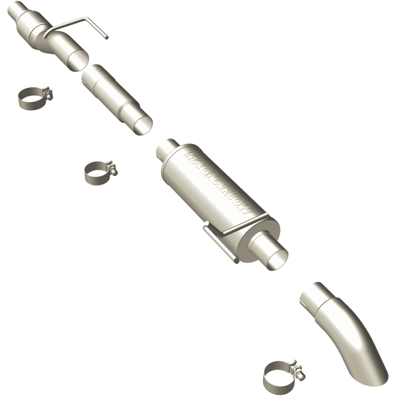 Ford F-150 Performance Exhaust - Magnaflow - Cat Back, Off Road Pro Series - Stainless Steel - `11-`14