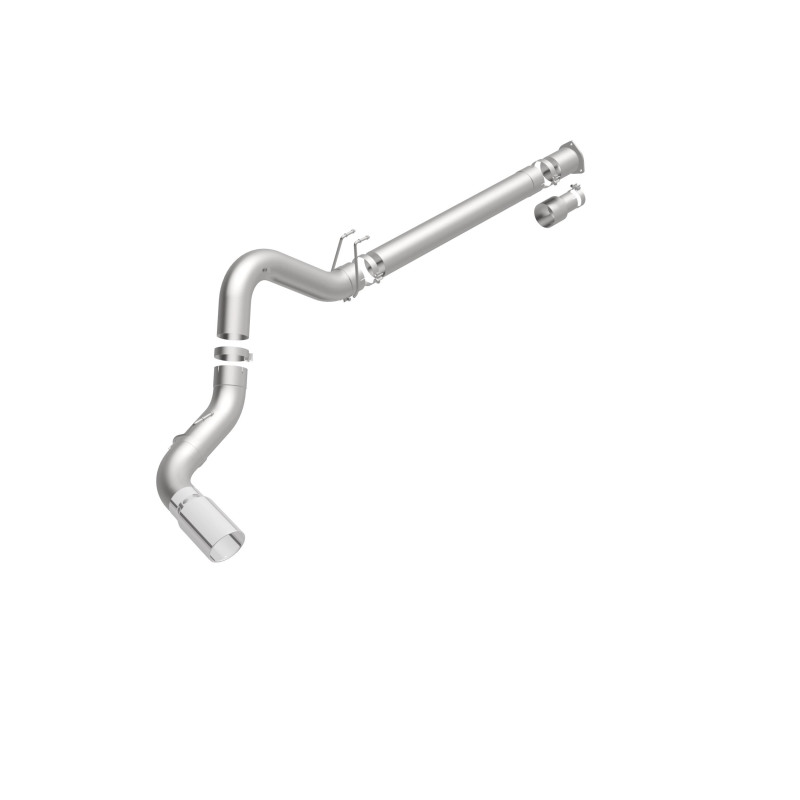 Ford F-450 Performance Exhaust - Single Passenger Side Rear Exit - Magnaflow - Pro Series DPF Back 5in - Polished - `08-`17