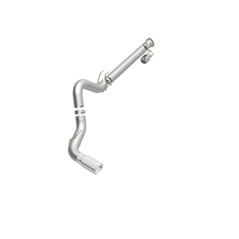 Ford F-450 Performance Exhaust - Single Passenger Side Rear Exit - Magnaflow - Pro Series DPF Back 5in - Polished - `08-`17
