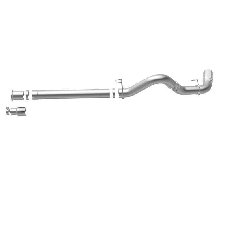 Ford F-450 Performance Exhaust - Single Passenger Side Rear Exit - Magnaflow - Pro Series DPF Back 5in - Polished - `08-`17