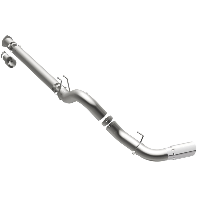 Ford F-450 Performance Exhaust - Single Passenger Side Rear Exit - Magnaflow - Pro Series DPF Back 5in - Polished - `08-`17