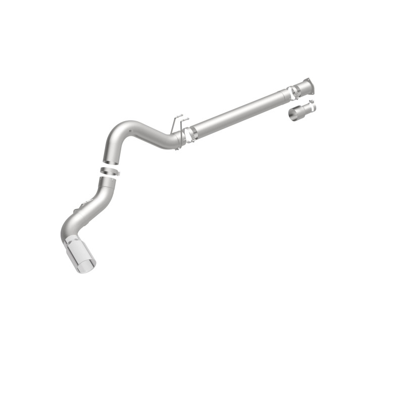 Ford F-450 Performance Exhaust - Single Passenger Side Rear Exit - Magnaflow - Pro Series DPF Back 5in - Polished - `08-`17