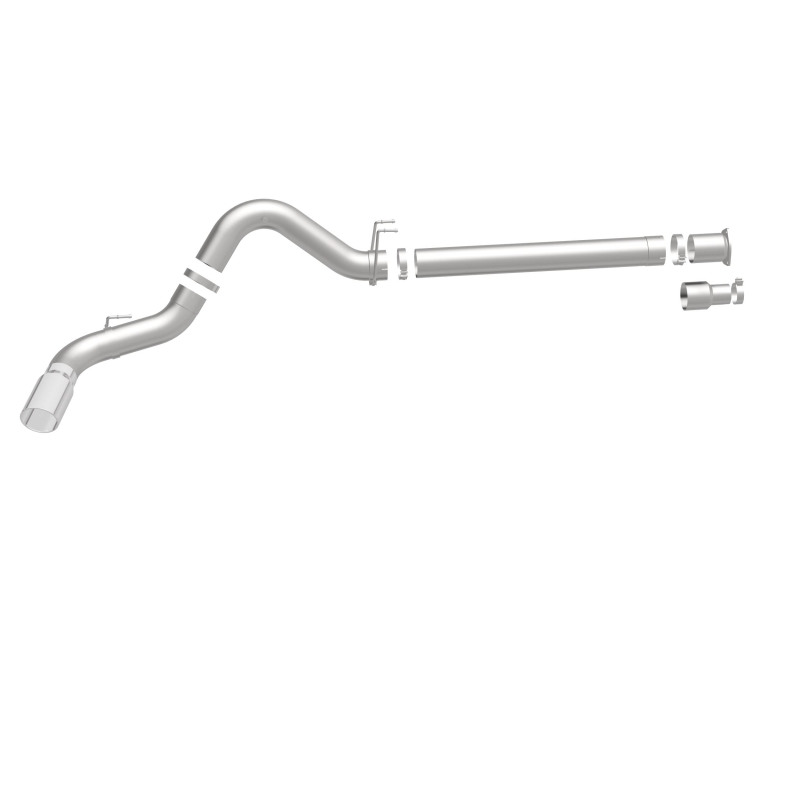 Ford F-450 Performance Exhaust - Single Passenger Side Rear Exit - Magnaflow - Pro Series DPF Back 5in - Polished - `08-`17