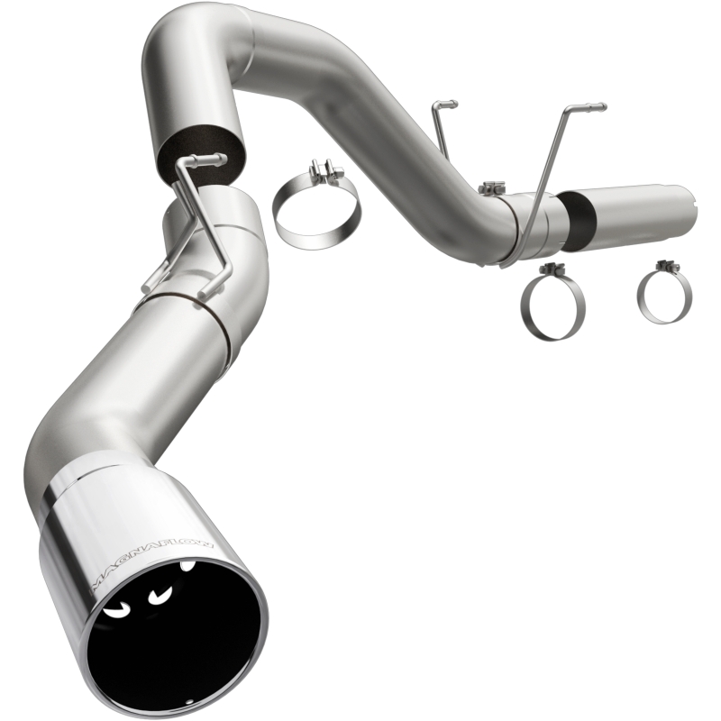 Ram 3500 Performance Exhaust - Passenger Side Rear - Magnaflow - Catback, Single Exit, 5in. Filter-Back, Muffler Delete - Polished - `19-`25
