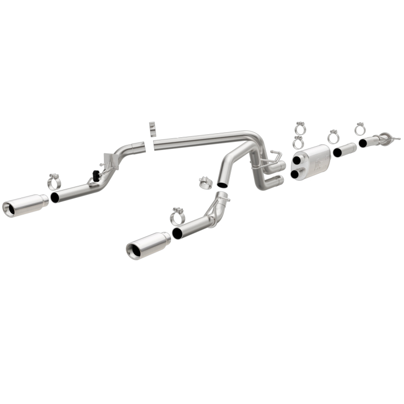 Chevrolet Colorado Performance Exhaust - Rear - Magnaflow - Cat Back, Dual Split Rear Exit - Stainless - 2015