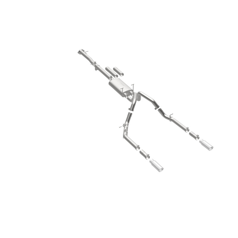 Chevrolet Silverado 2500HD Performance Exhaust - Rear - Magnaflow - Street Series Cat Back Dual Split Rear Exit 4in - 2015