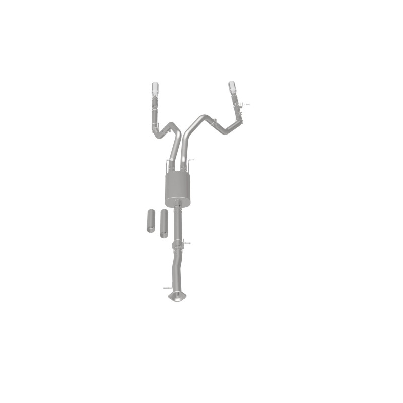 Chevrolet Silverado 2500HD Performance Exhaust - Rear - Magnaflow - Street Series Cat Back Dual Split Rear Exit 4in - 2015