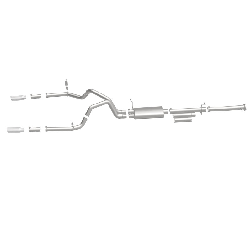 Chevrolet Silverado 2500HD Performance Exhaust - Rear - Magnaflow - Street Series Cat Back Dual Split Rear Exit 4in - 2015