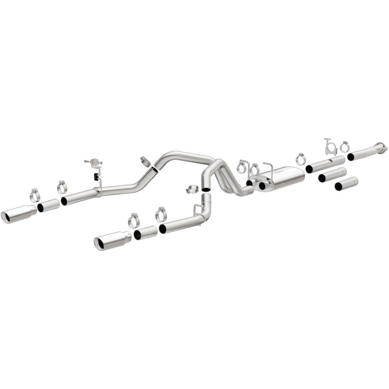 Chevrolet Silverado 2500HD Performance Exhaust - Rear - Magnaflow - Street Series Cat Back Dual Split Rear Exit 4in - 2015