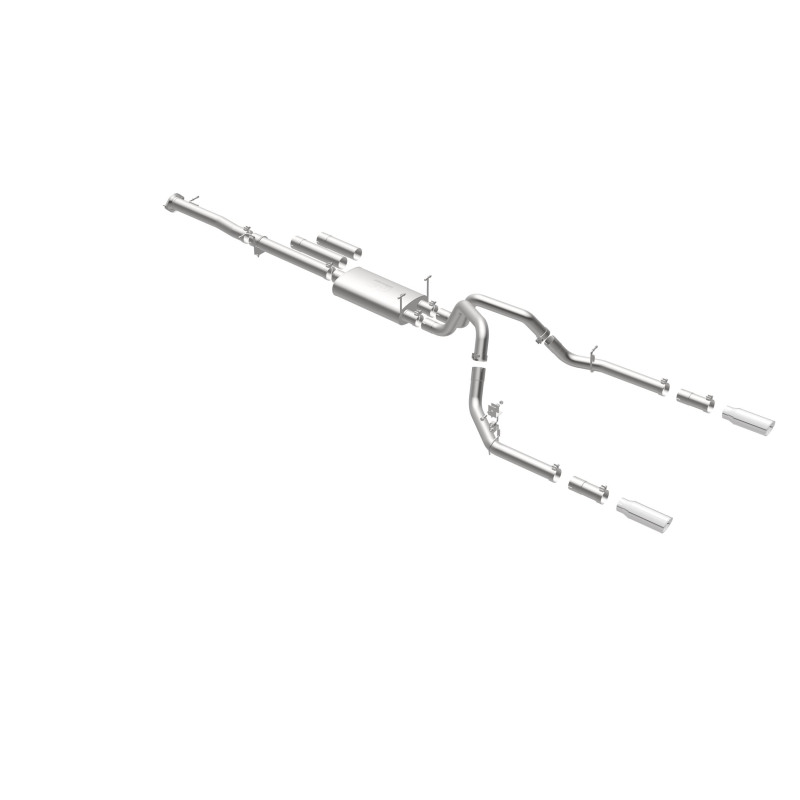 Chevrolet Silverado 2500HD Performance Exhaust - Rear - Magnaflow - Street Series Cat Back Dual Split Rear Exit 4in - 2015