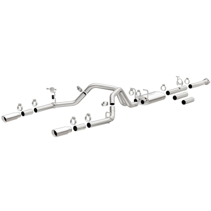 Chevrolet Silverado 2500HD Performance Exhaust - Rear - Magnaflow - Street Series Cat Back Dual Split Rear Exit 4in - 2015