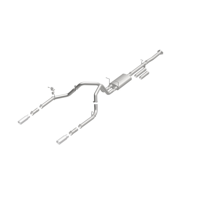 Chevrolet Silverado 2500HD Performance Exhaust - Rear - Magnaflow - Street Series Cat Back Dual Split Rear Exit 4in - 2015