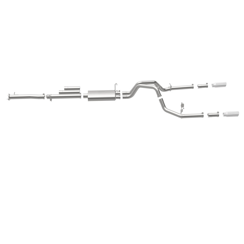 Chevrolet Silverado 2500HD Performance Exhaust - Rear - Magnaflow - Street Series Cat Back Dual Split Rear Exit 4in - 2015