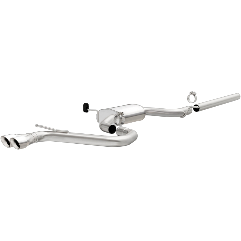 Volkswagen Golf Performance Exhaust - Rear - Magnaflow - Touring Series Cat Back - Polished - `15-`17
