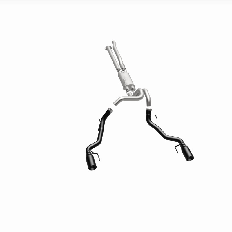 Ford F-150 Performance Exhaust - Rear - Magnaflow - Street Series Cat Back, Dual Split Exit - Black Coated - `17-`20