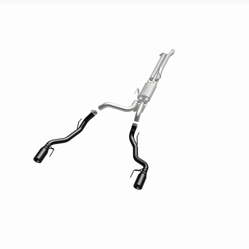 Ford F-150 Performance Exhaust - Rear - Magnaflow - Street Series Cat Back, Dual Split Exit - Black Coated - `17-`20