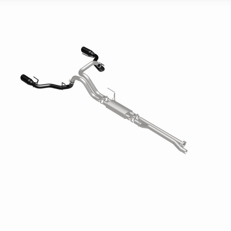 Ford F-150 Performance Exhaust - Rear - Magnaflow - Street Series Cat Back, Dual Split Exit - Black Coated - `17-`20