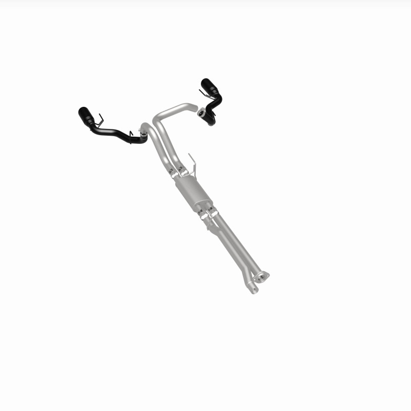 Ford F-150 Performance Exhaust - Rear - Magnaflow - Street Series Cat Back, Dual Split Exit - Black Coated - `17-`20