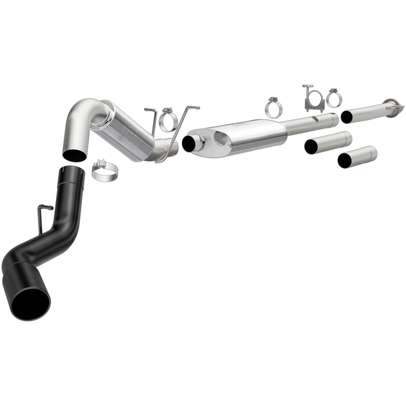 GMC 2500 Performance Exhaust - Single Passenger Side Rear Exit - Magnaflow - Cat Back - Black - `11-`19