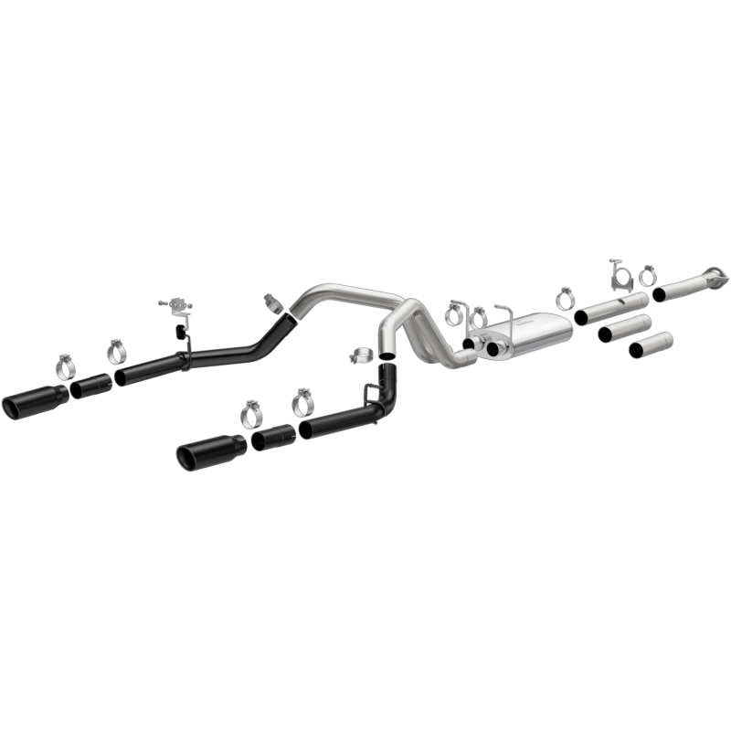 Chevrolet Silverado 2500 Performance Exhaust - Magnaflow - Street Series Black Cat-Back - Black - `11-`19