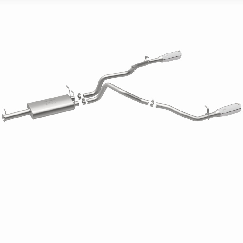 Ram 1500 Performance Exhaust - Rear - Magnaflow - Street Series Cat-Back, Dual Split Rear Exit, 5in. Polished Welded-On Double Wall Tips - Polished - `19-`23