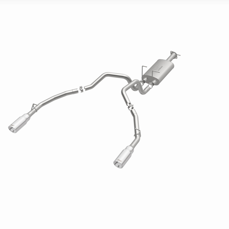 Ram 1500 Performance Exhaust - Rear - Magnaflow - Street Series Cat-Back, Dual Split Rear Exit, 5in. Polished Welded-On Double Wall Tips - Polished - `19-`23