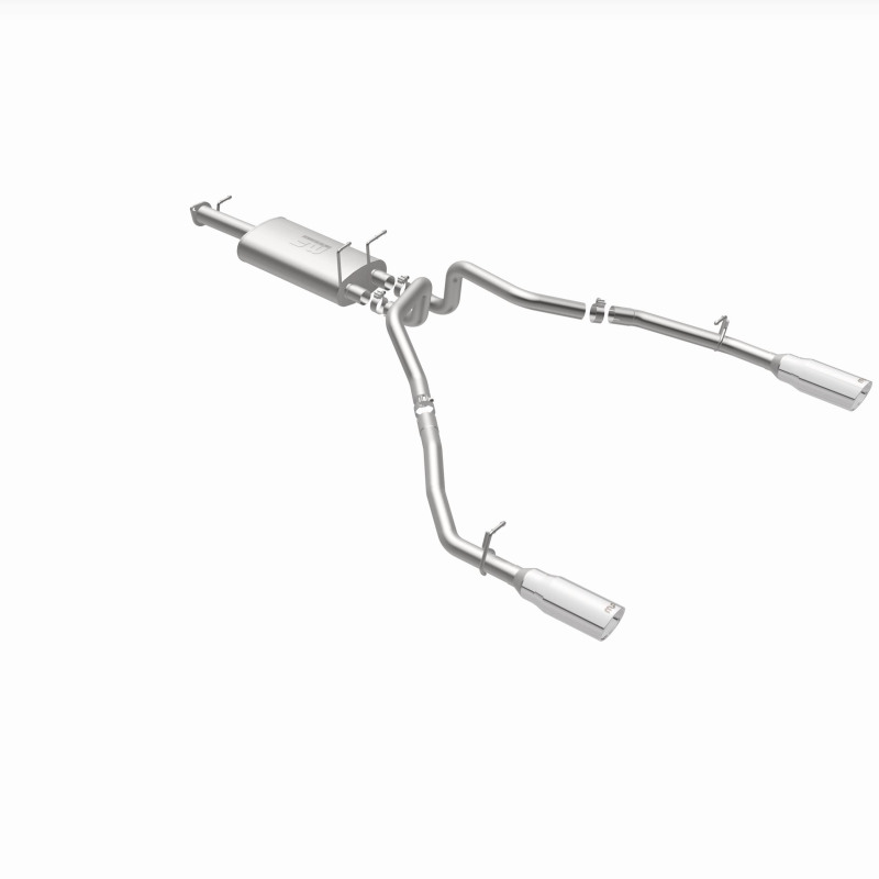 Ram 1500 Performance Exhaust - Rear - Magnaflow - Street Series Cat-Back, Dual Split Rear Exit, 5in. Polished Welded-On Double Wall Tips - Polished - `19-`23