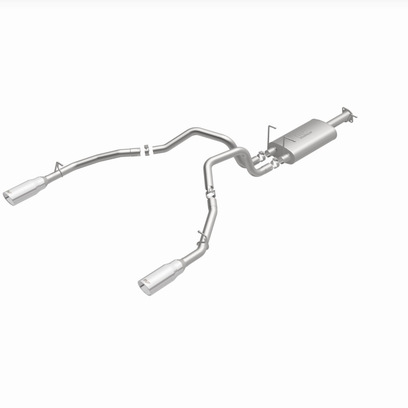 Ram 1500 Performance Exhaust - Rear - Magnaflow - Street Series Cat-Back, Dual Split Rear Exit, 5in. Polished Welded-On Double Wall Tips - Polished - `19-`23