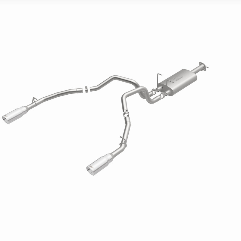 Ram 1500 Performance Exhaust - Rear - Magnaflow - Street Series Cat-Back, Dual Split Rear Exit, 5in. Polished Welded-On Double Wall Tips - Polished - `19-`23