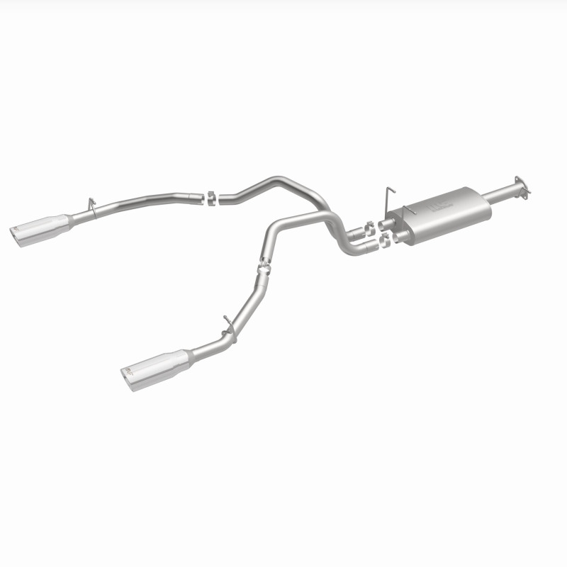 Ram 1500 Performance Exhaust - Rear - Magnaflow - Street Series Cat-Back, Dual Split Rear Exit, 5in. Polished Welded-On Double Wall Tips - Polished - `19-`23