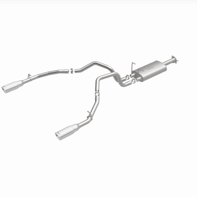 Ram 1500 Performance Exhaust - Rear - Magnaflow - Street Series Cat-Back, Dual Split Rear Exit, 5in. Polished Welded-On Double Wall Tips - Polished - `19-`23