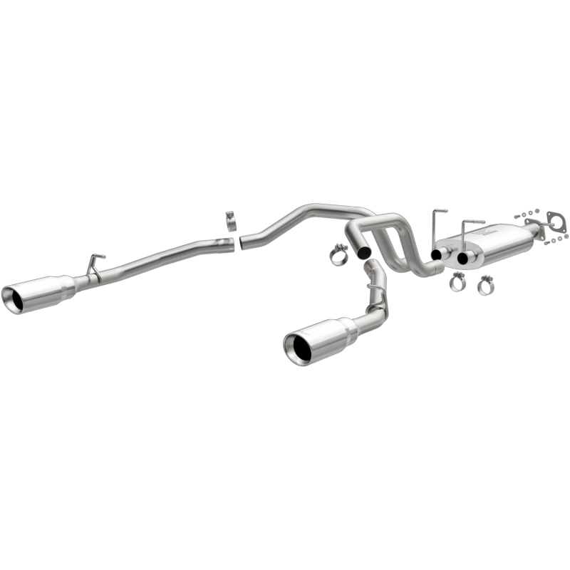 Ram 1500 Performance Exhaust - Rear - Magnaflow - Street Series Cat-Back, Dual Split Rear Exit, 5in. Polished Welded-On Double Wall Tips - Polished - `19-`23