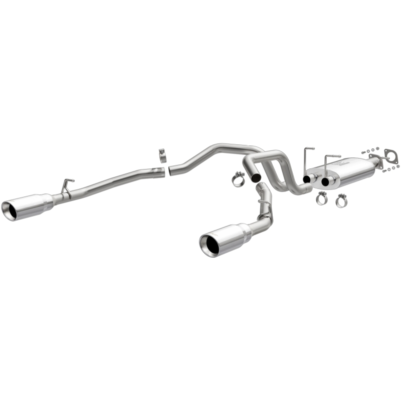 Ram 1500 Performance Exhaust - Rear - Magnaflow - Street Series Cat-Back, Dual Split Rear Exit, 5in. Polished Welded-On Double Wall Tips - Polished - `19-`23 Ram 1500 Performance Exhaust - Rear - Magnaflow - Street Series Cat-Back, Dual Split Rear Exit, 5in. Polished Welded-On Double Wall Tips - Polished - `19-`23