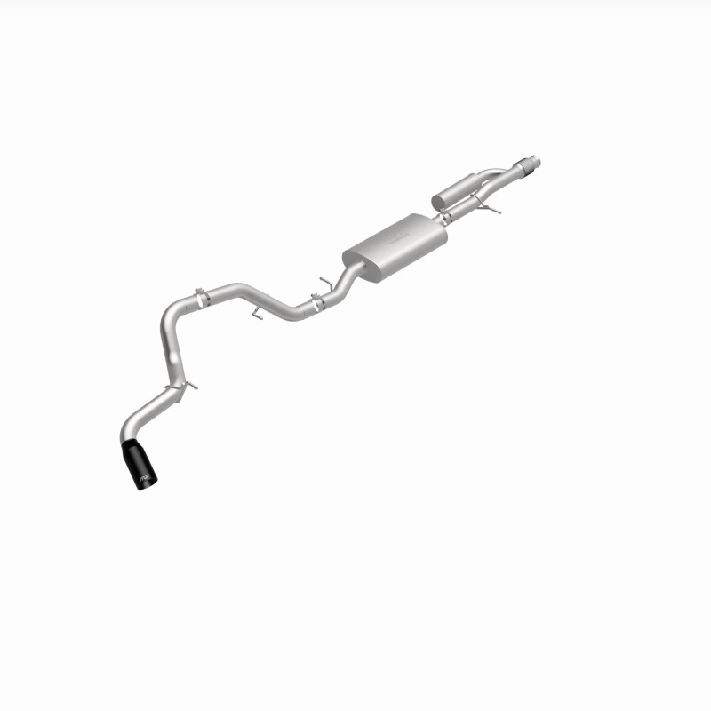 Chevrolet Tahoe Performance Exhaust - Single Passenger Side Rear Exit - Magnaflow - Street Series, Cat-Back, No Drone Technology, Stainless Steel with Black Chromed Tip - Black - `21-`25