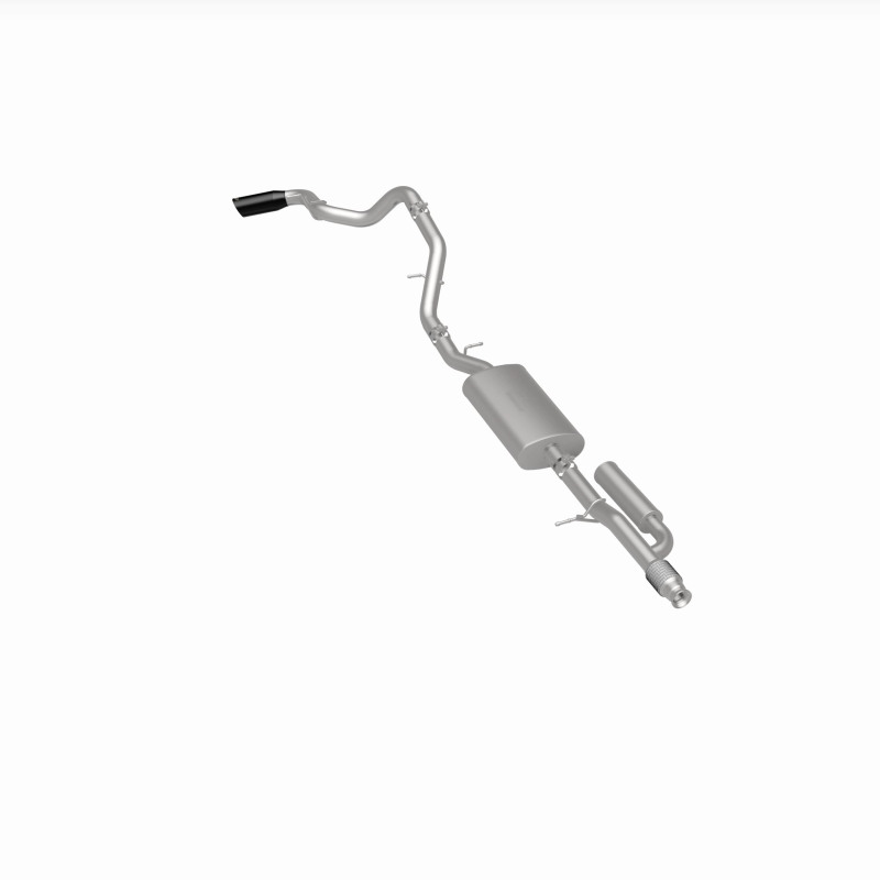 Chevrolet Tahoe Performance Exhaust - Single Passenger Side Rear Exit - Magnaflow - Street Series, Cat-Back, No Drone Technology, Stainless Steel with Black Chromed Tip - Black - `21-`25