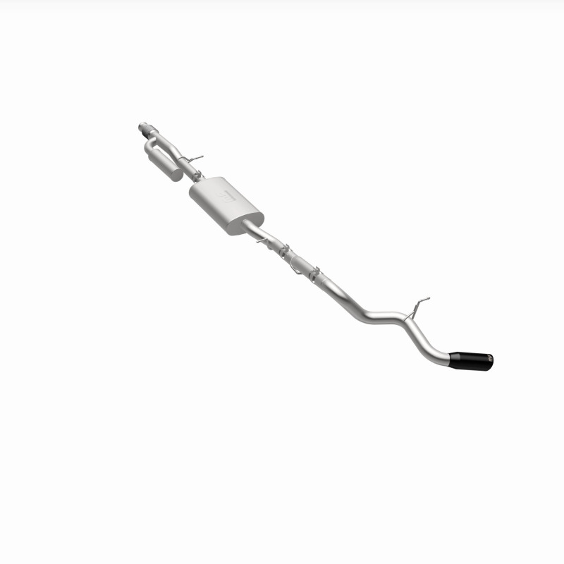 Chevrolet Tahoe Performance Exhaust - Single Passenger Side Rear Exit - Magnaflow - Street Series, Cat-Back, No Drone Technology, Stainless Steel with Black Chromed Tip - Black - `21-`25
