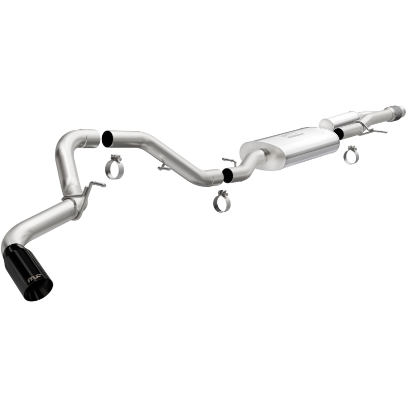 GMC Yukon XL Performance Exhaust - Single Rear Exit - Magnaflow - Street Series Cat-Back - Black Chrome - `21-`25