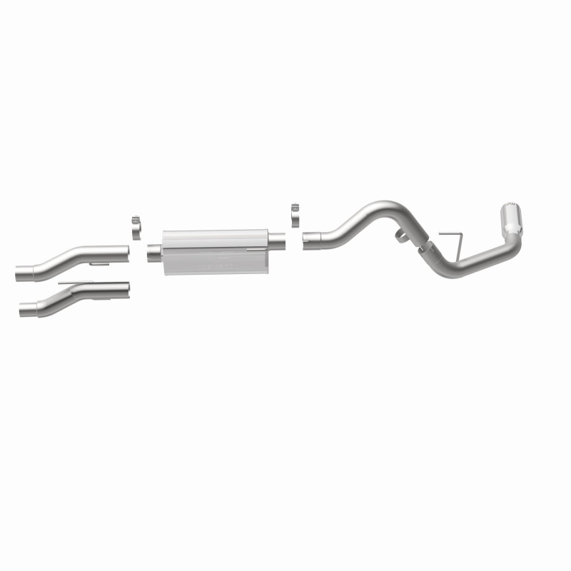Ford F-150 Performance Exhaust - Passenger-side exit - Magnaflow - Street Series Cat-Back - Polished - `15-`25