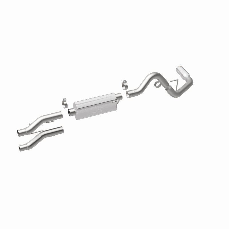Ford F-150 Performance Exhaust - Passenger-side exit - Magnaflow - Street Series Cat-Back - Polished - `15-`25