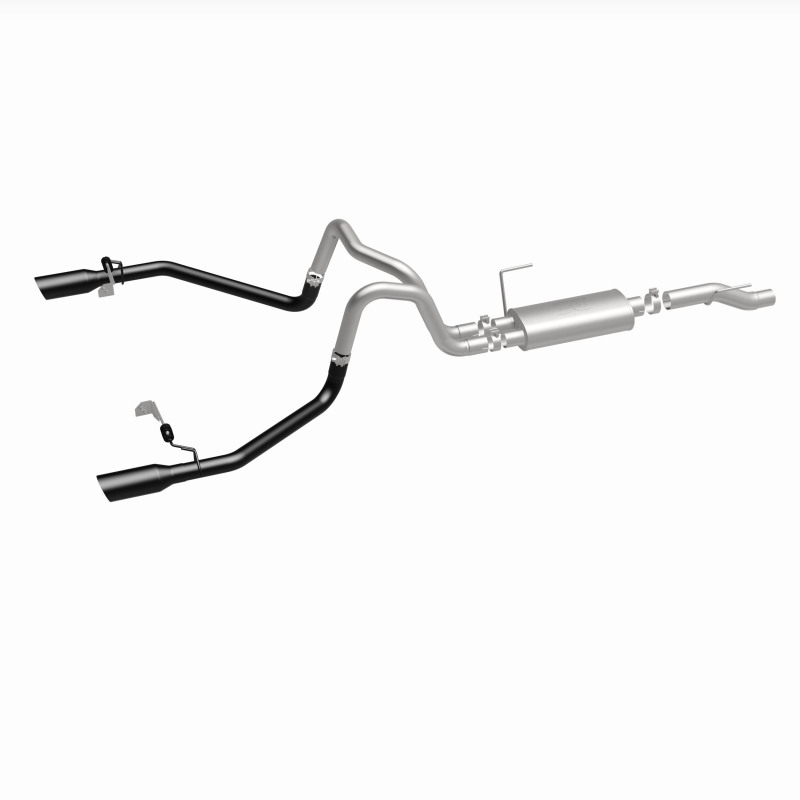 Ford F-150 Performance Exhaust - Dual-Split Rear Exit - Magnaflow - Street Series Cat-Back - Black - `21-`25